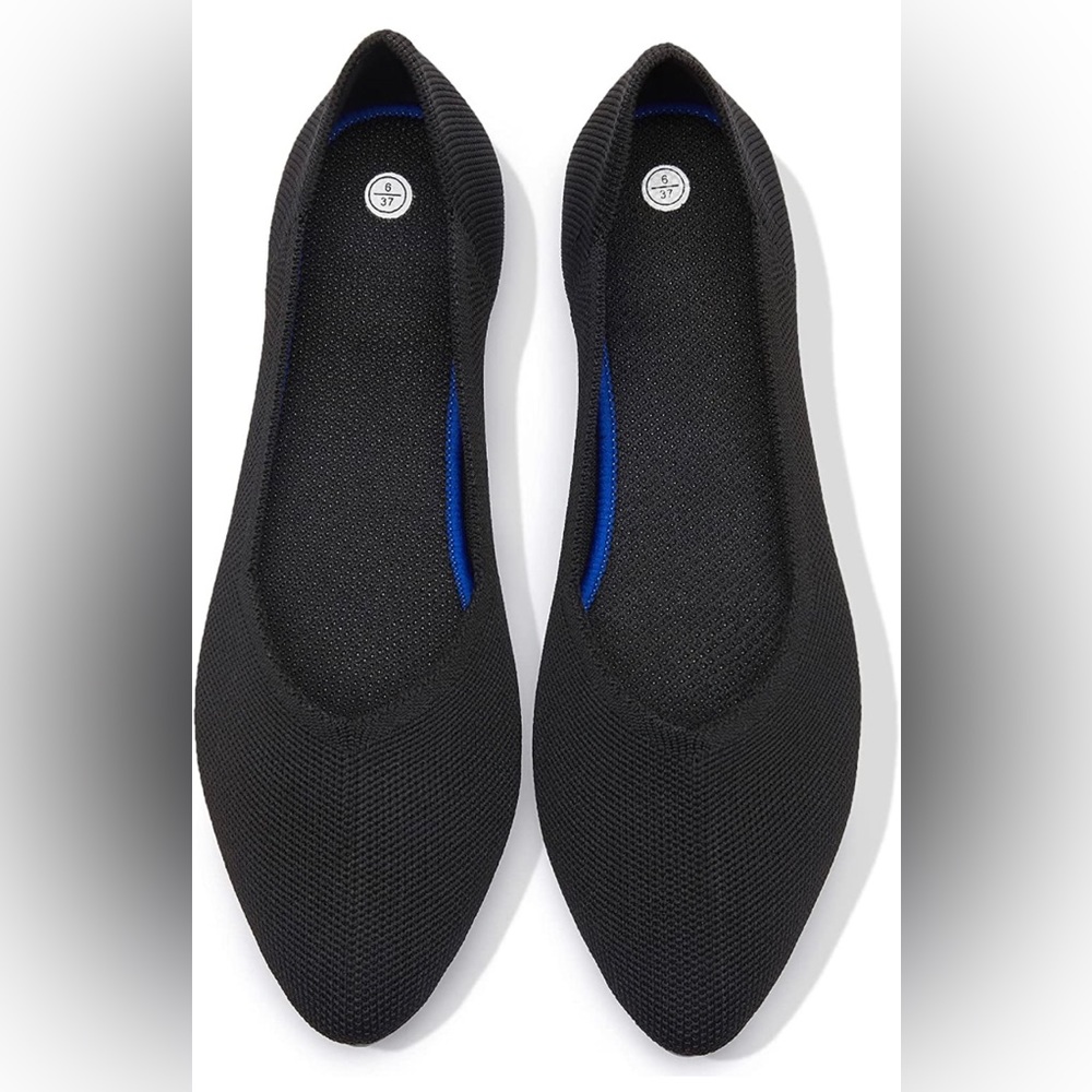 Shupua Women's Flats Black Flats Shoes Pointed Toe Ballet Flats Comfortable 🥿